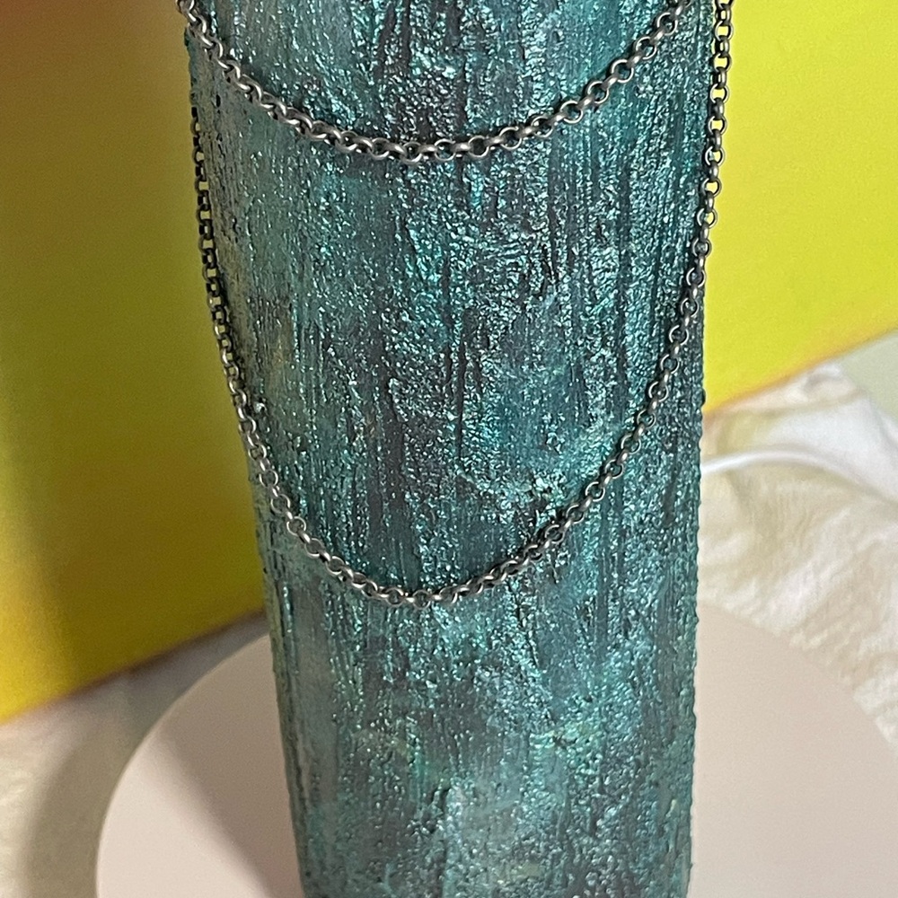Steampunk Kitty Decorative Bottle with Gears Handcrafted - Picture 9 of 13